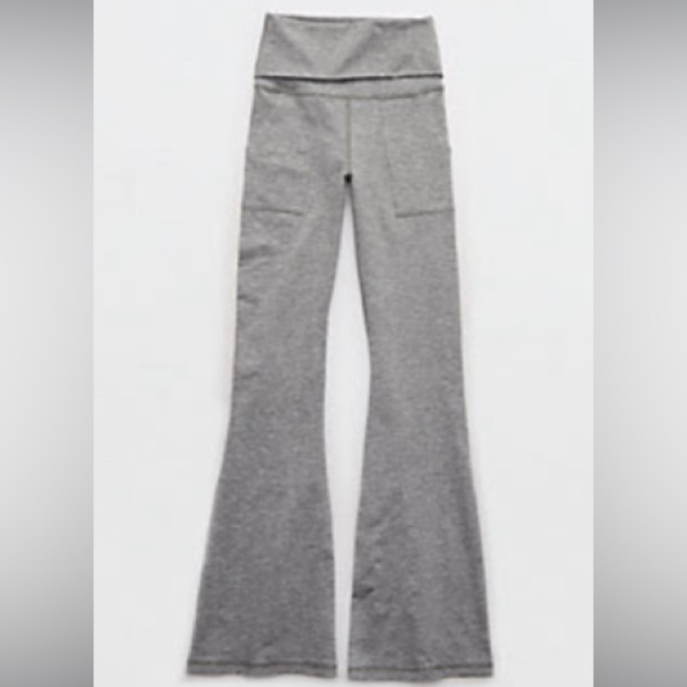 Aerie Offline Flare Leggings - Grey - XS Short